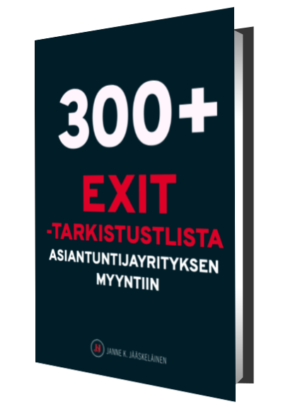 300+ kohdan tarkistuslista asiantuntijayrityksen exittiin